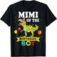 Mimi Of The Birthday Boy Dinosaur T-Rex Matching Family T-Shirt - T-Shirt | Black