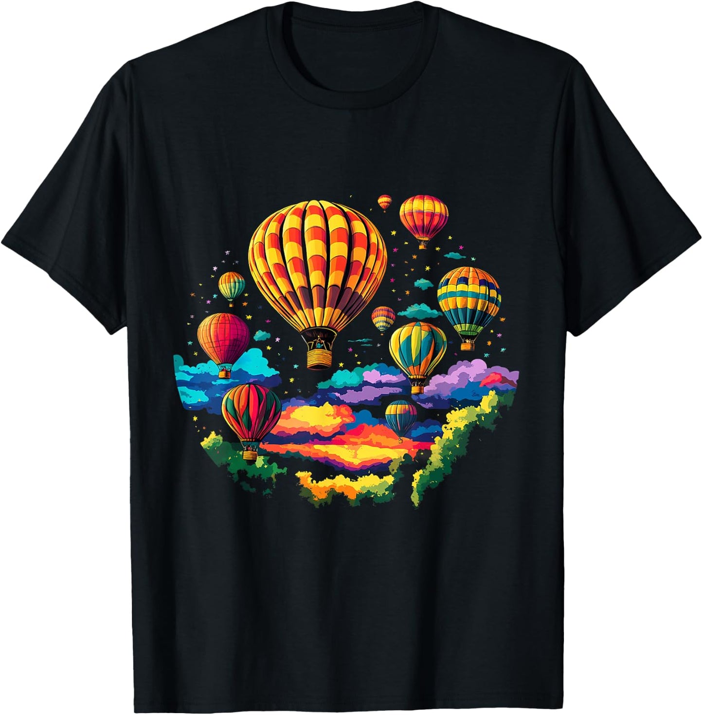 Hot Air Balloon Ride Festival Hot Air Ballooning T-Shirt - T-Shirt | Black