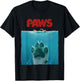 Funny & Awesome Paws Movie Parody Dog T-Shirt - T-Shirt | Black