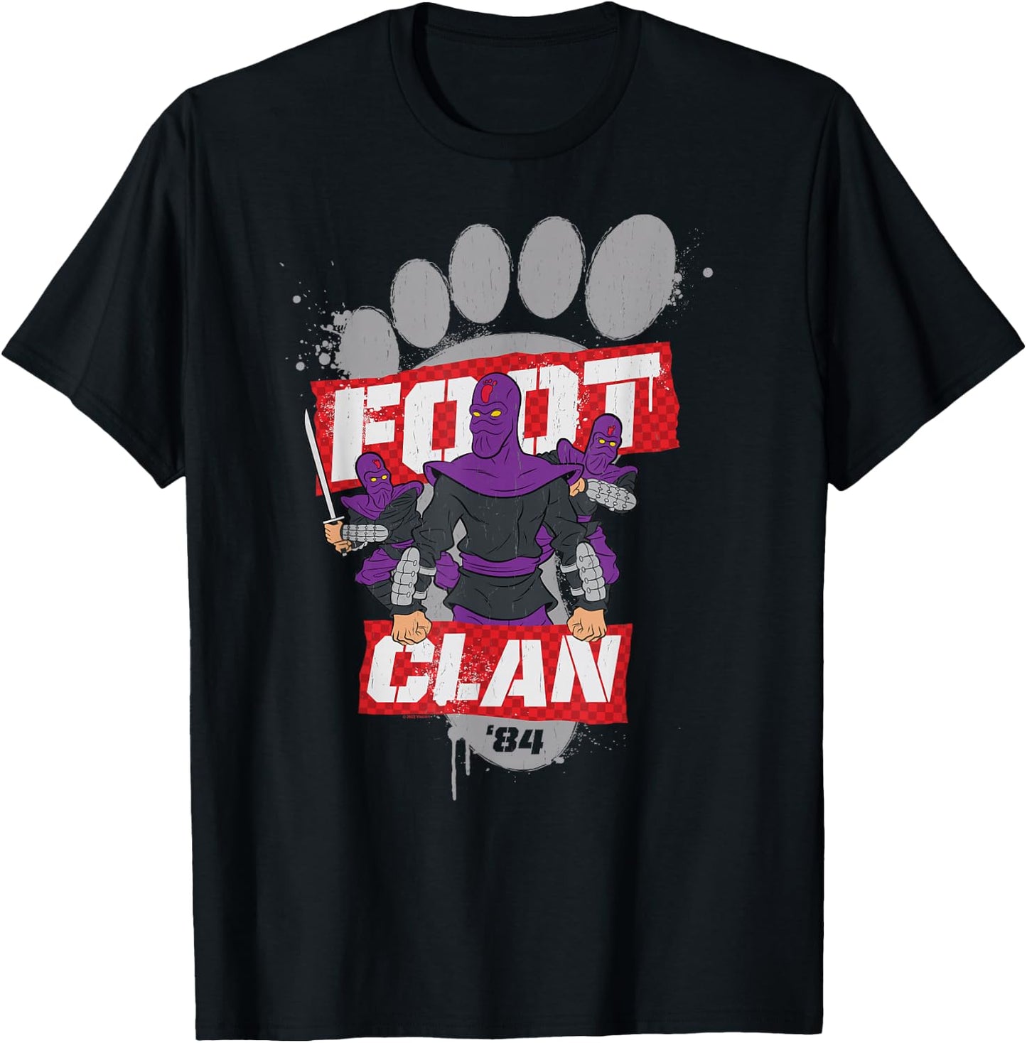 Teenage Mutant Ninja Turtles Foot Clan 84 T-Shirt - T-Shirt | Black