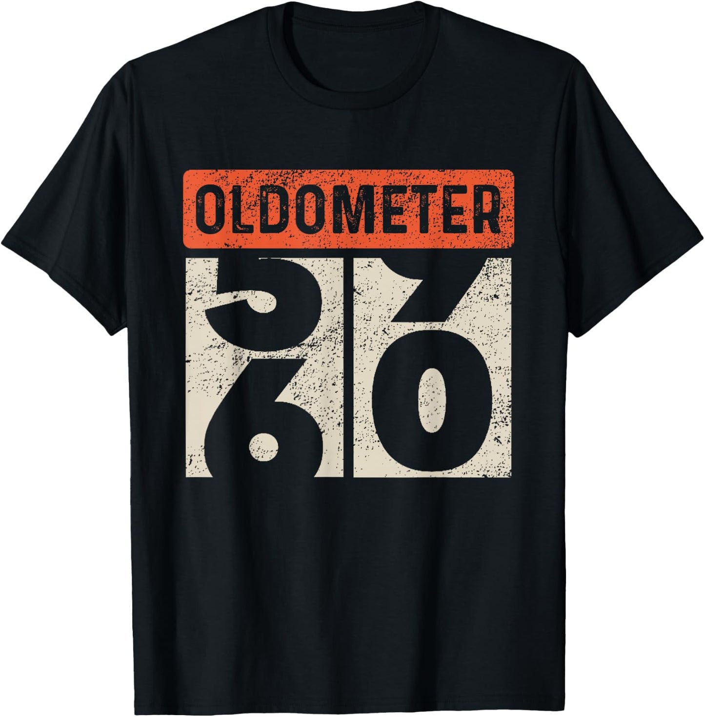 Car Mechanic Odometer Old Meter High Mileage Turning 60 Joke T-Shirt - T-Shirt | Black