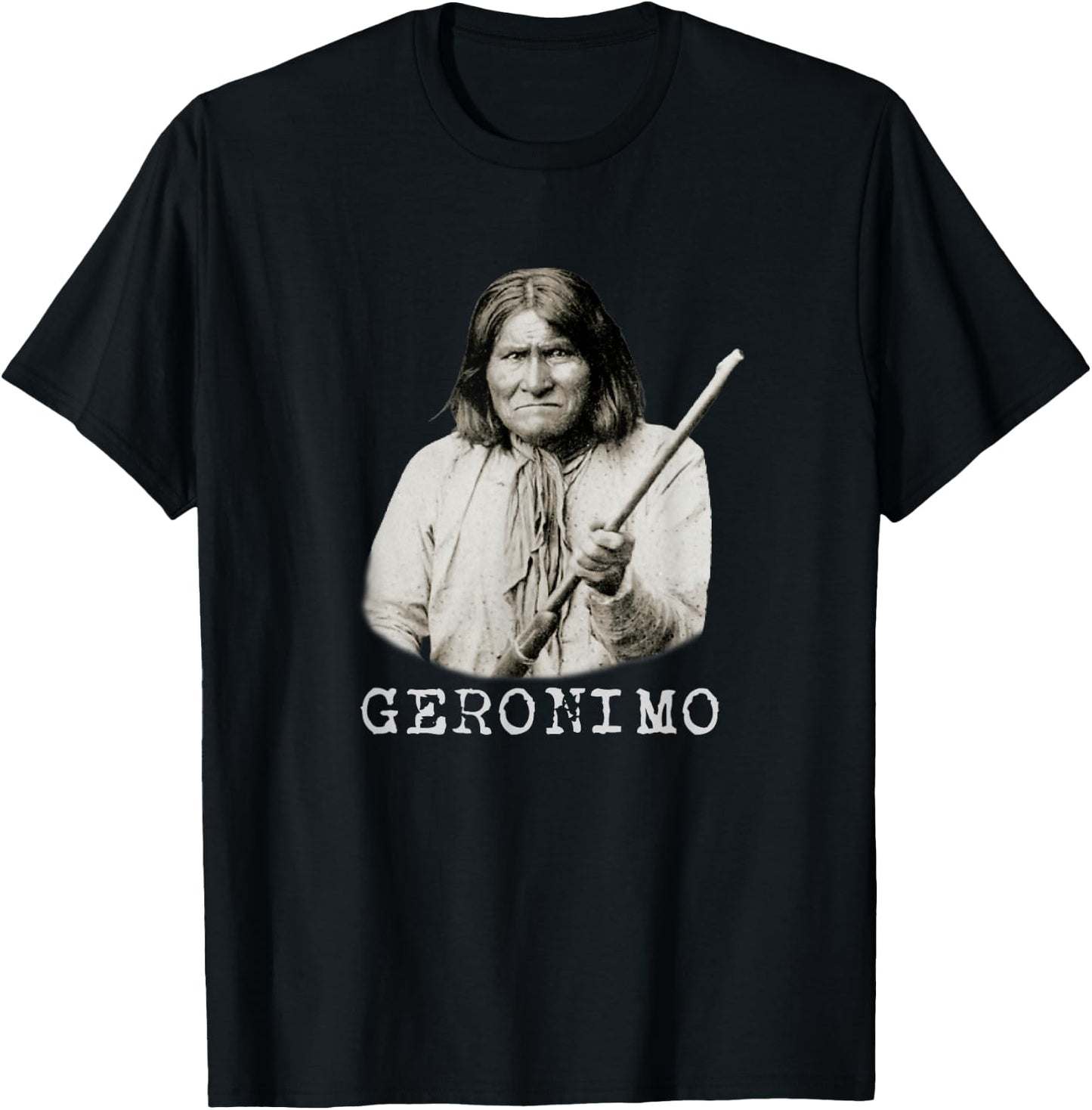 Apache Goyahkla Geronimo T-Shirt - T-Shirt | Black