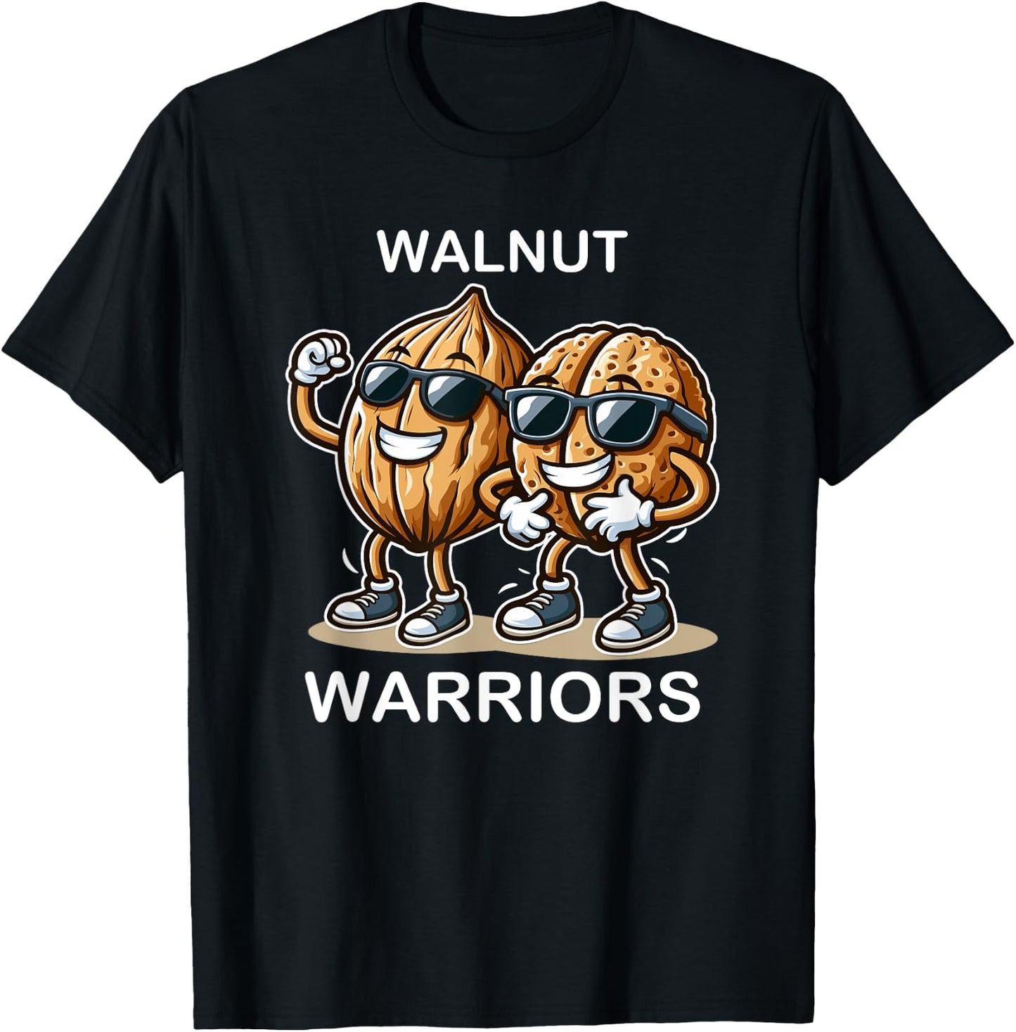 Walnut Friends Walnut Warriors For Snack Lovers T-Shirt - T-Shirt | Black