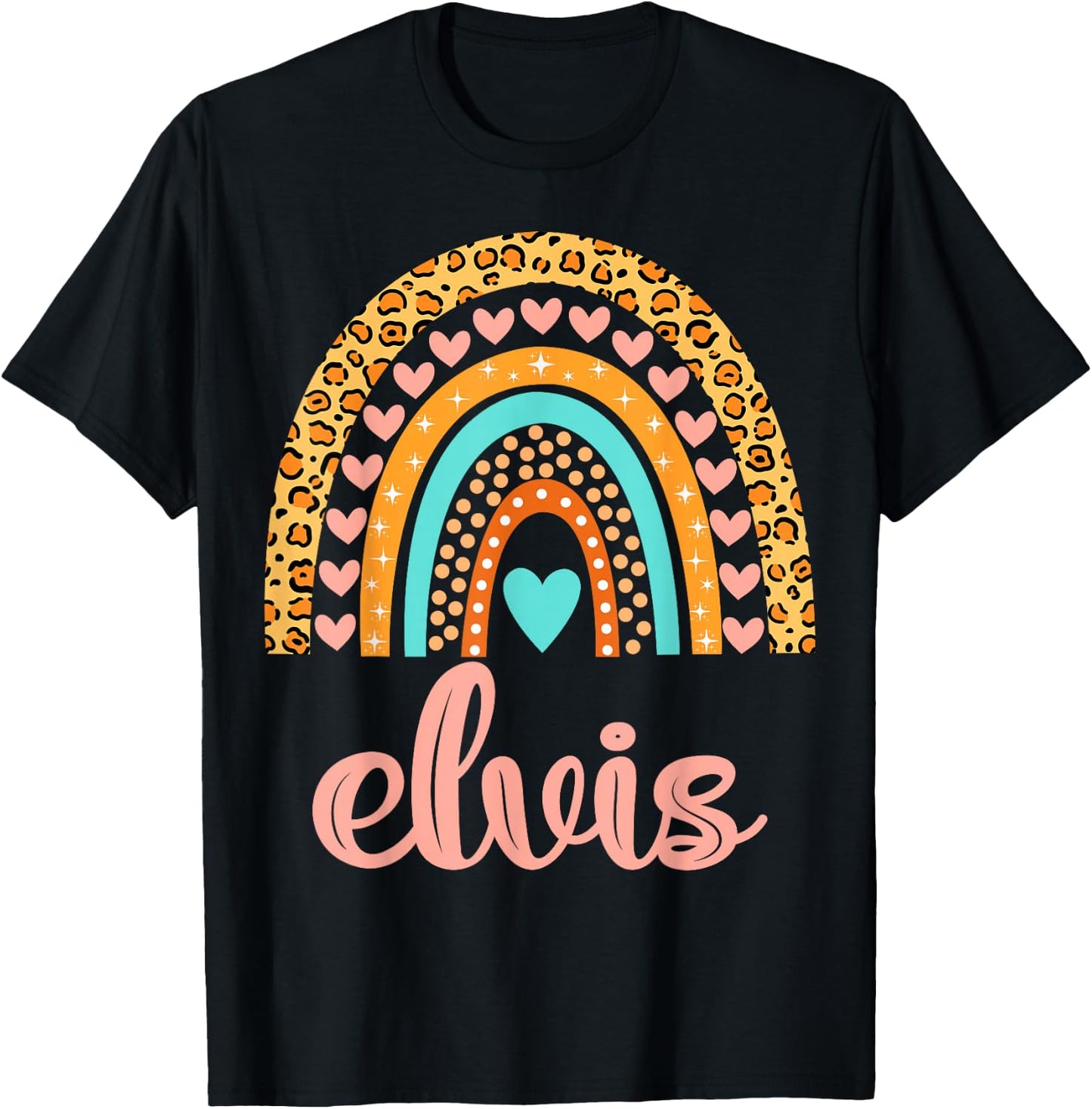 Elvis Name Shirts & Gifts Elvis Elvis Name Birthday Shirt Gift Black T-Shirt - T-Shirt | Black