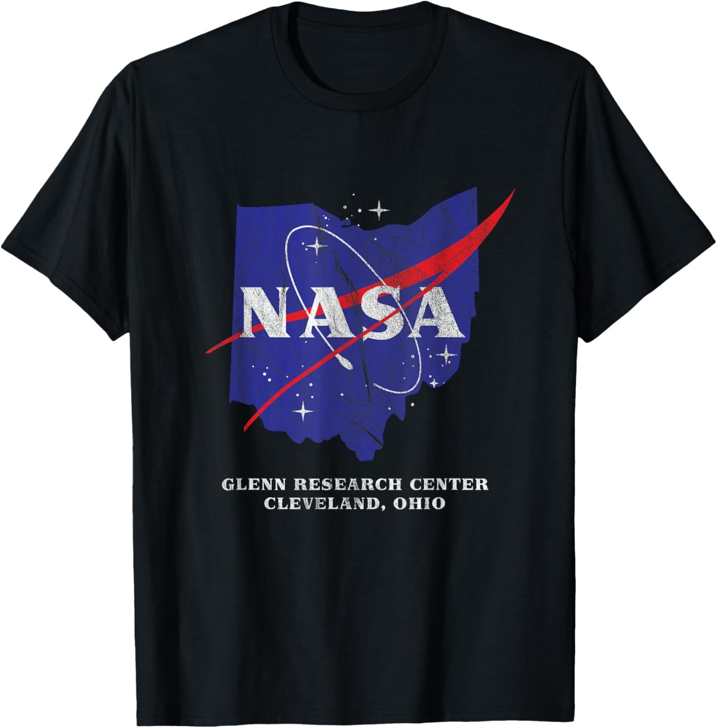 Glenn Research Center NASA Ohio T-Shirt - T-Shirt | Black