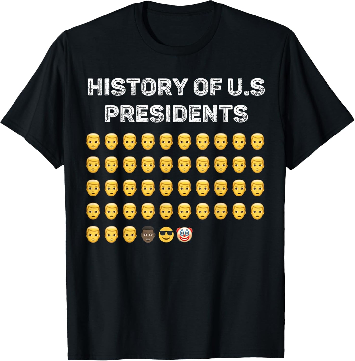 History Of USA Presidents American Patriotic Country Women Men T-Shirt - T-Shirt | Black