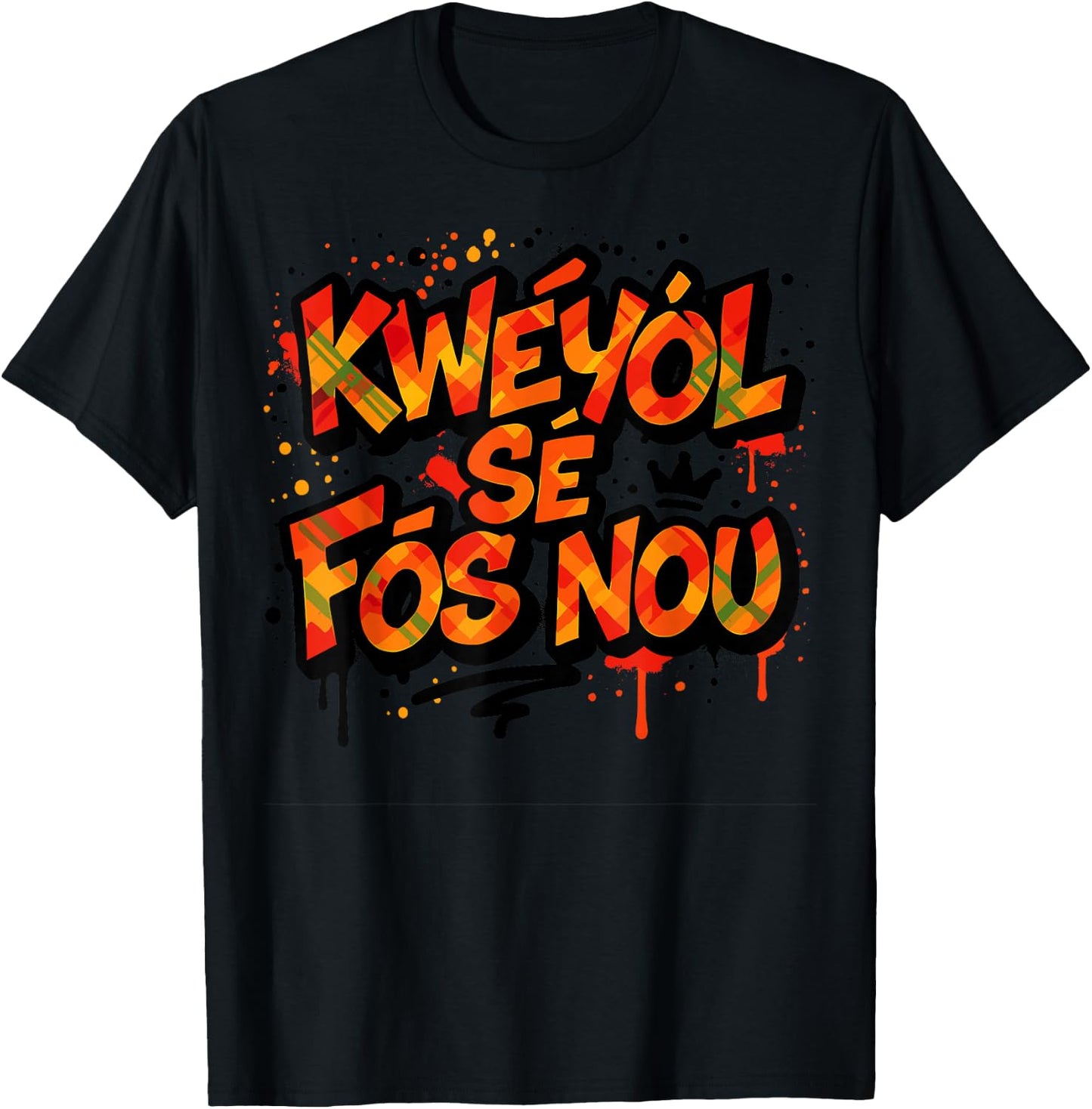 Creole Day St. Lucia, Jounen Kweyol Dominica Boys, Kids T-Shirt - T-Shirt | Black