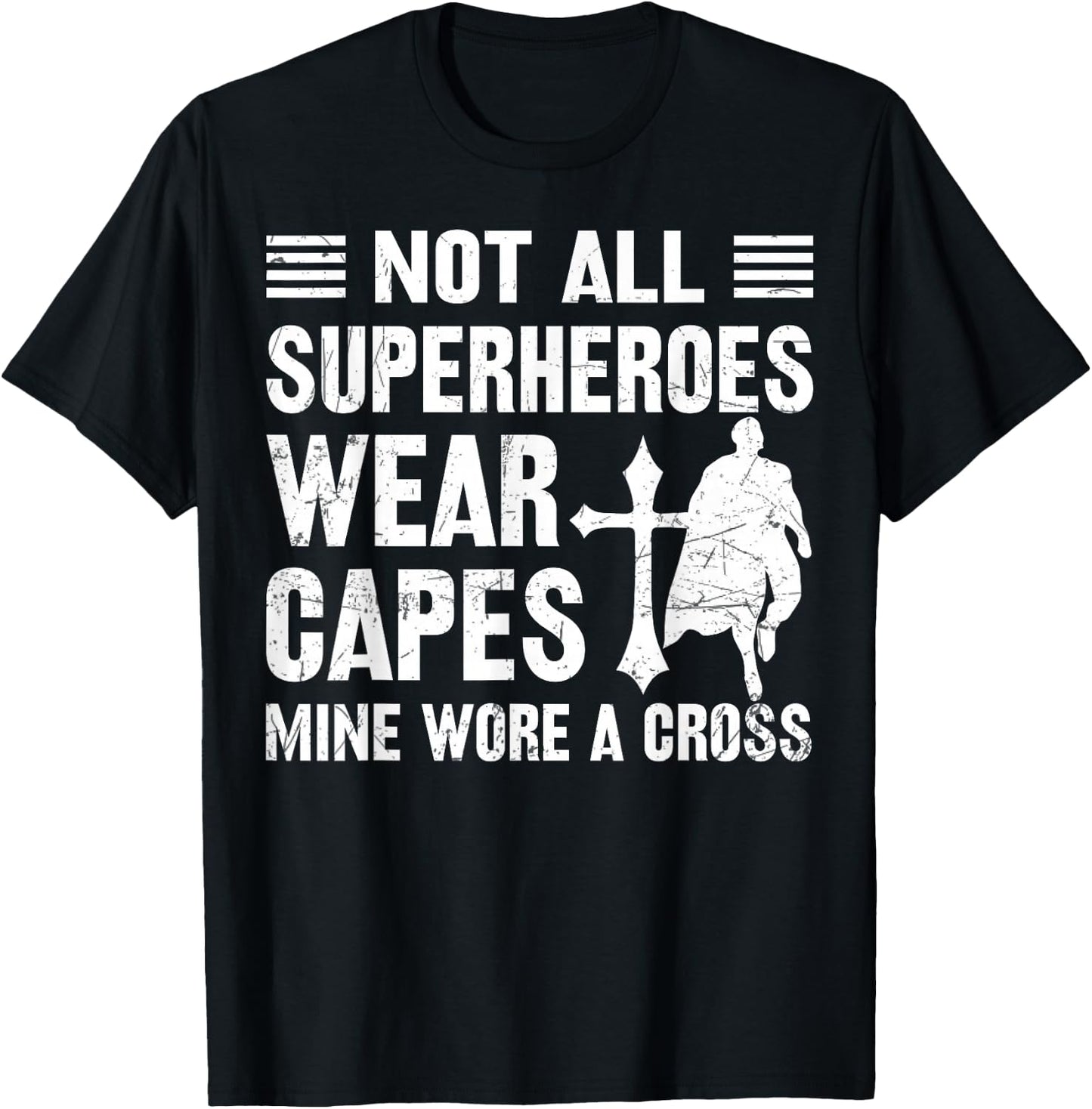 Jesus is My Superhero Christian Kids Cute Powerful Love God T-Shirt - T-Shirt | Black