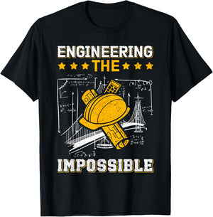 Civil Engineer Design Men Student Woman Mechanical T-Shirt - T-Shirt | Black