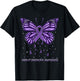 Dravet Syndrome Awareness Butterfly T-Shirt - T-Shirt | Black