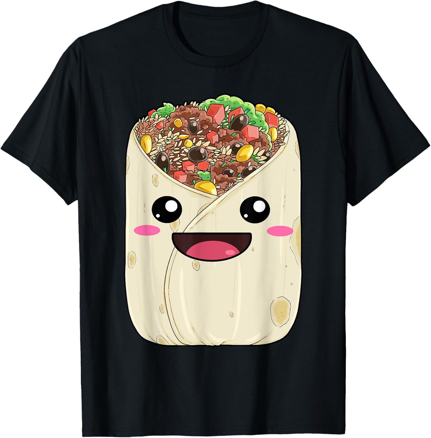 National Burrito Day Mexican Tortilla Guacamole Taco T-Shirt - T-Shirt | Black