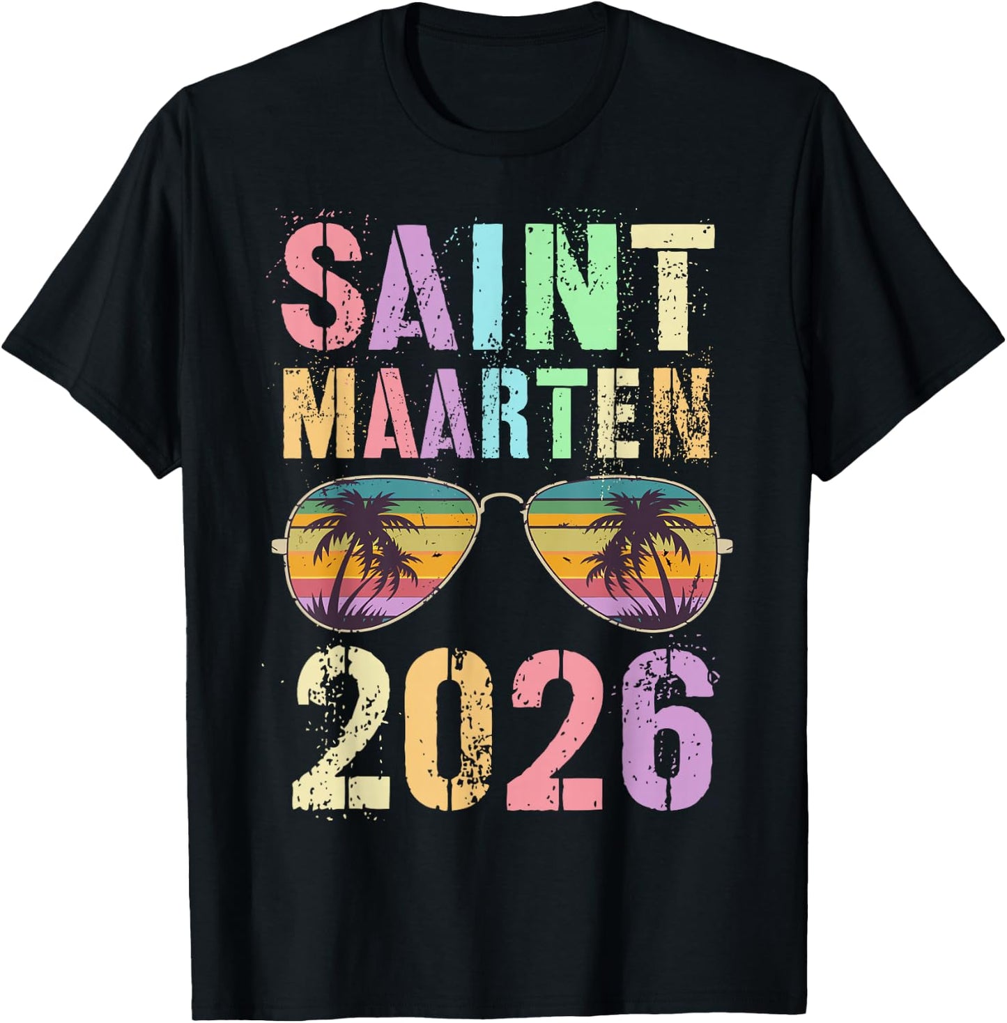 Cute Saint Maarten 2026 Trip Swim Vacay Matching BFF Mom T-Shirt - T-Shirt | Black