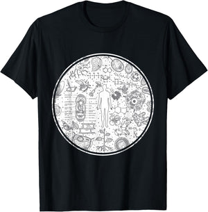 Anatomy People Science Gift Biology T-Shirt - T-Shirt | Black
