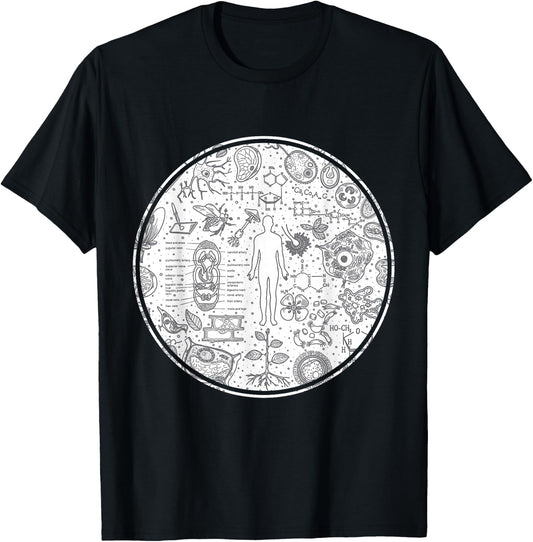 Anatomy People Science Gift Biology T-Shirt - T-Shirt | Black