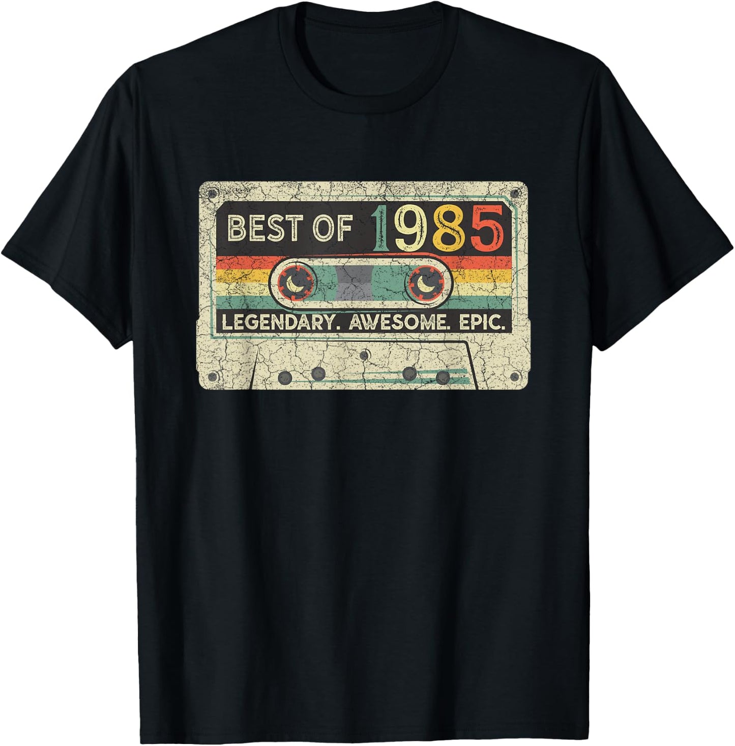 Vintage 1985 Limited Edition Cassette Tape 38th Birthday T-Shirt - T-Shirt | Black