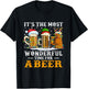 It's The Most Wonderful Time For A Beer Christmas Drink T-Shirt - T-Shirt | Black