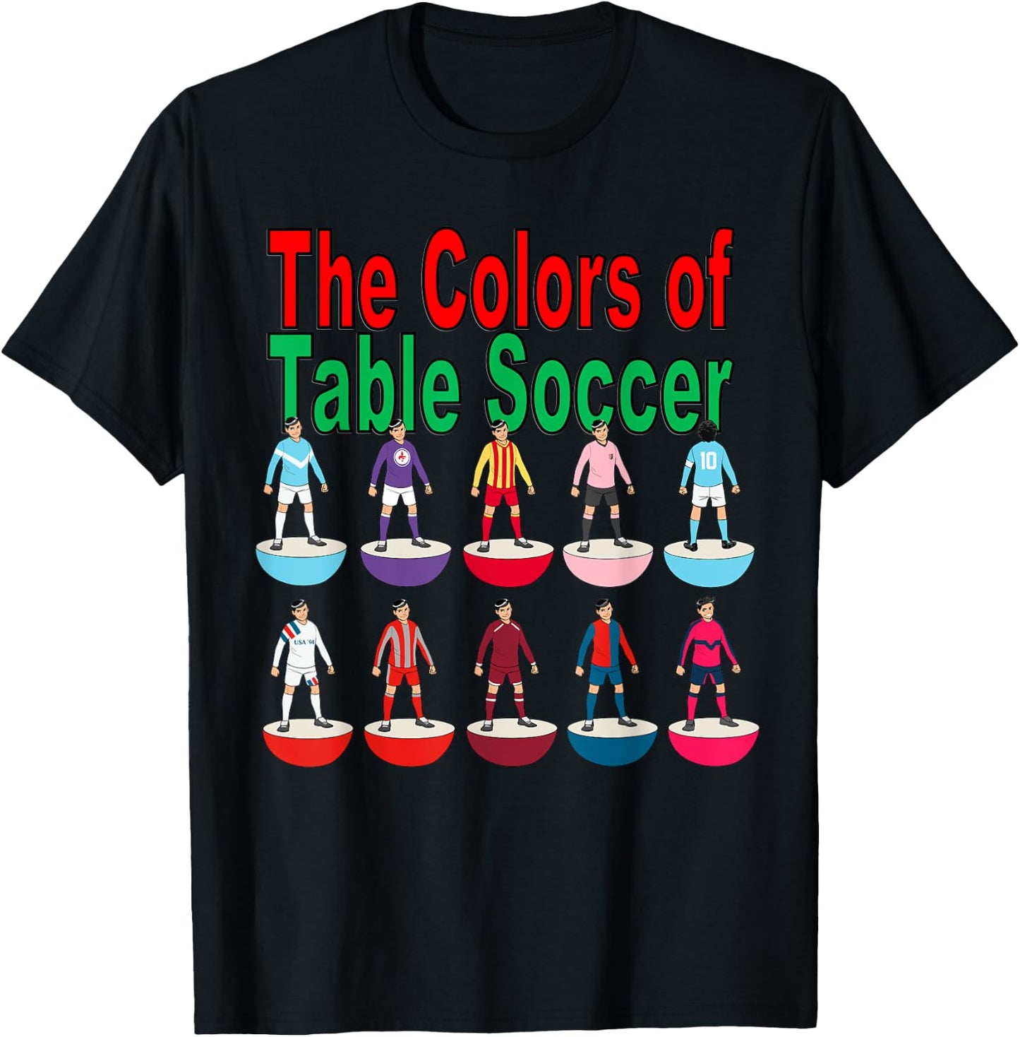 Subbuteo Football Players T-Shirt - T-Shirt | Black