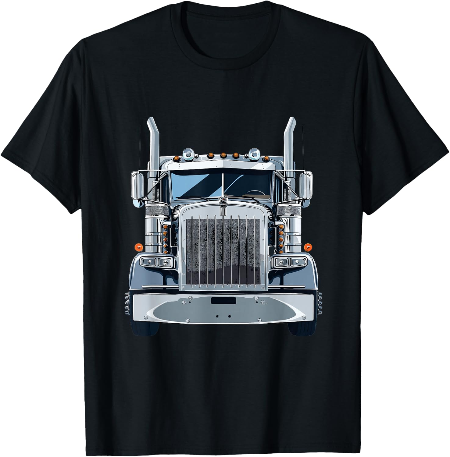 Semi Truck Driver T-Shirt - T-Shirt | Black