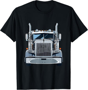 Semi Truck Driver T-Shirt - T-Shirt | Black