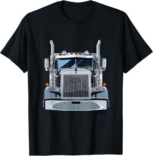 Semi Truck Driver T-Shirt - T-Shirt | Black