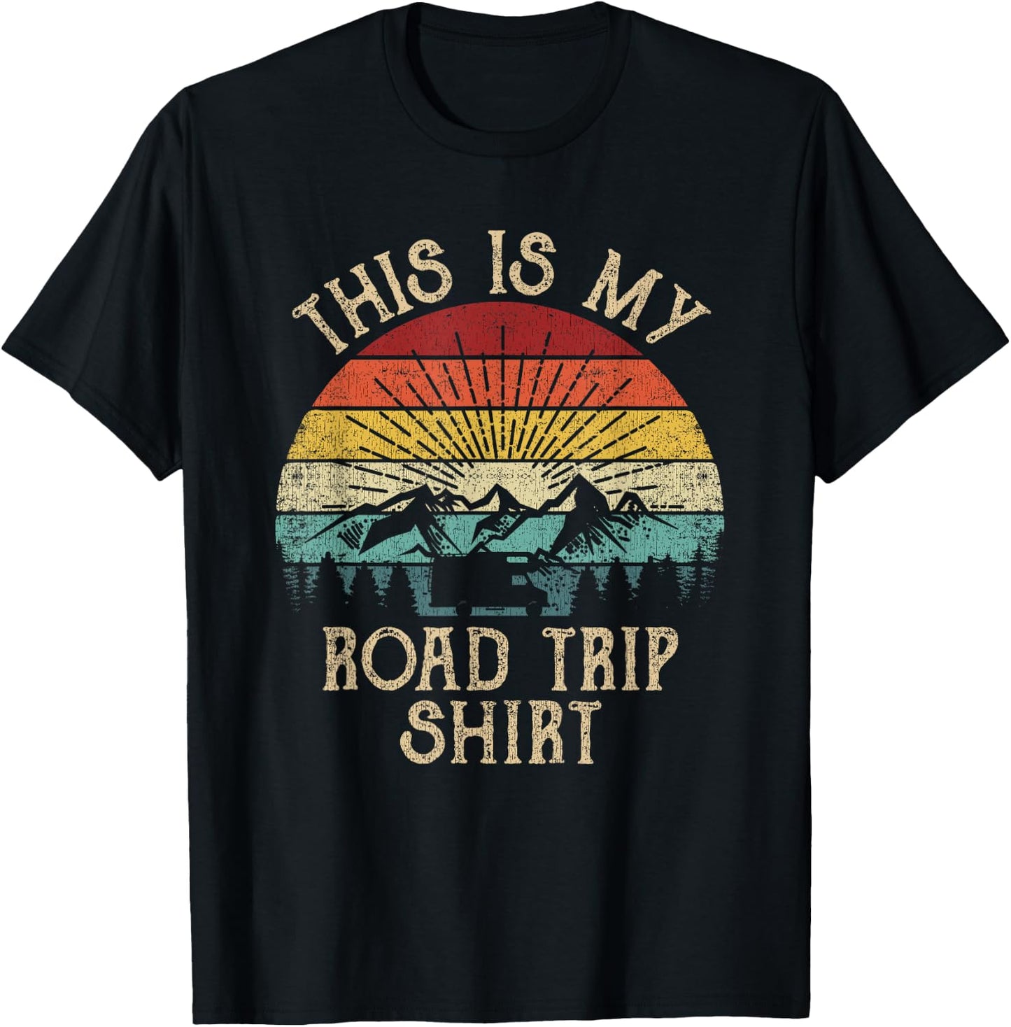 This Is My Road Trip Shirt T-Shirt - T-Shirt | Black