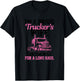 Trucker's Wife Proud Truck Driver Funny Mother's Day Gift T-Shirt - T-Shirt | Black