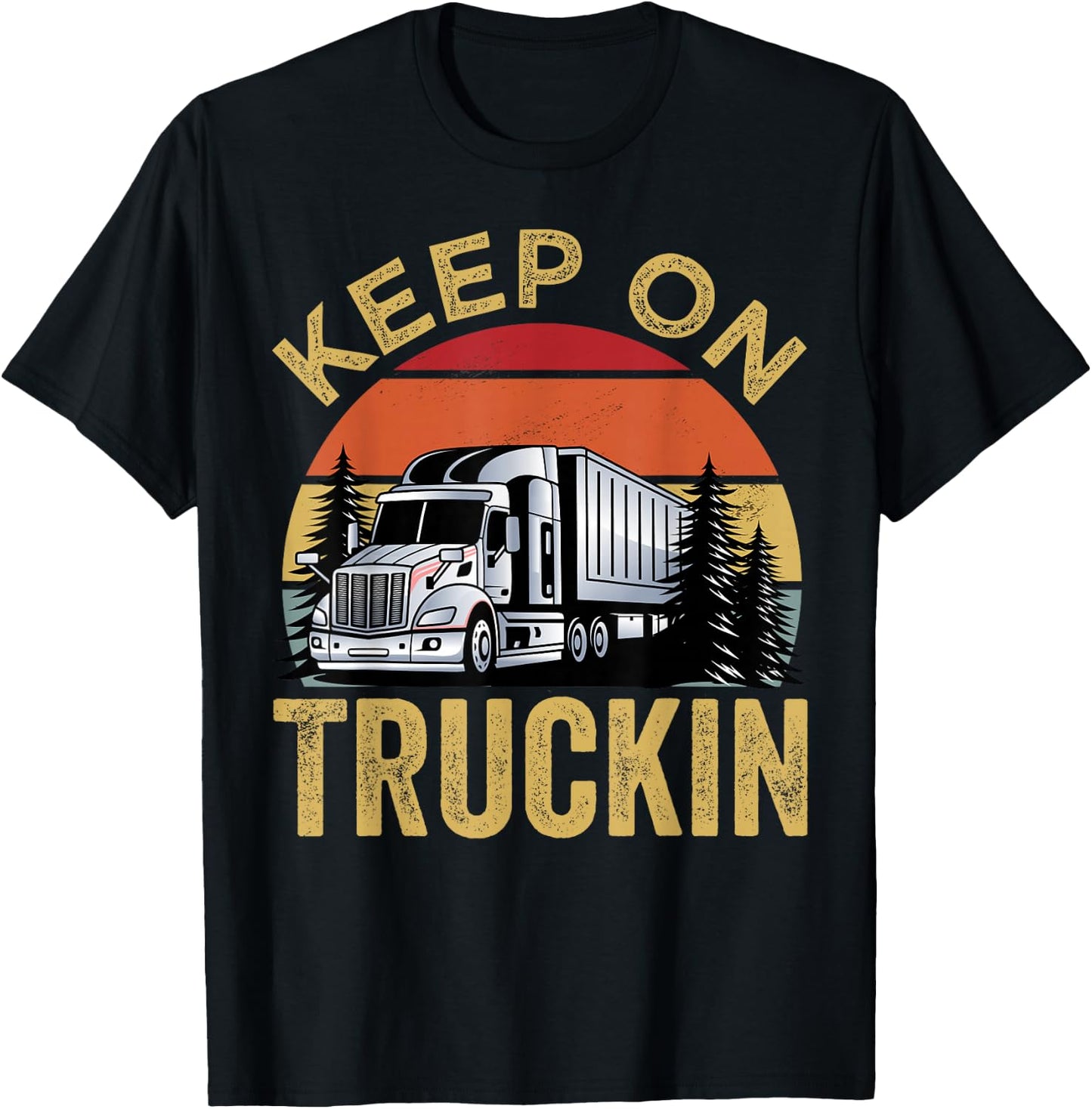 Keep On Truckin T-Shirt - T-Shirt | Black