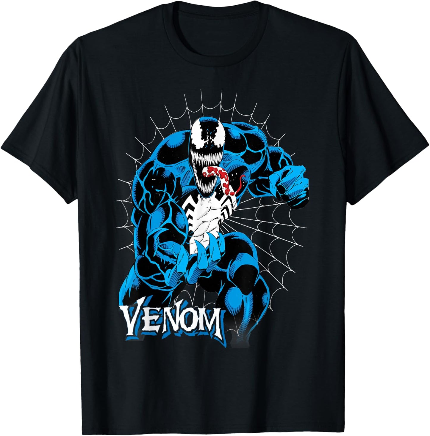 Marvel Venom Tangled In Web Graphic T-Shirt - T-Shirt | Black