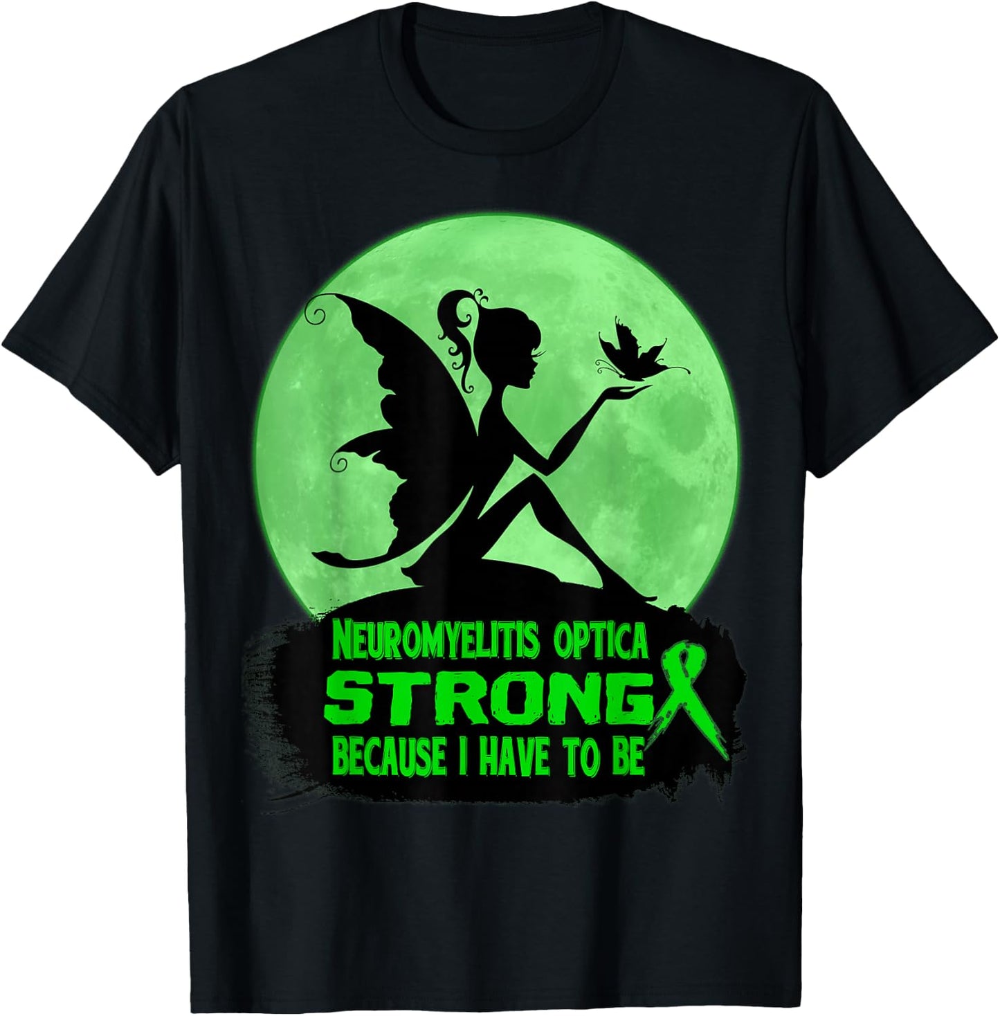 neuromyelitis optica Awareness T-Shirt - T-Shirt | Black