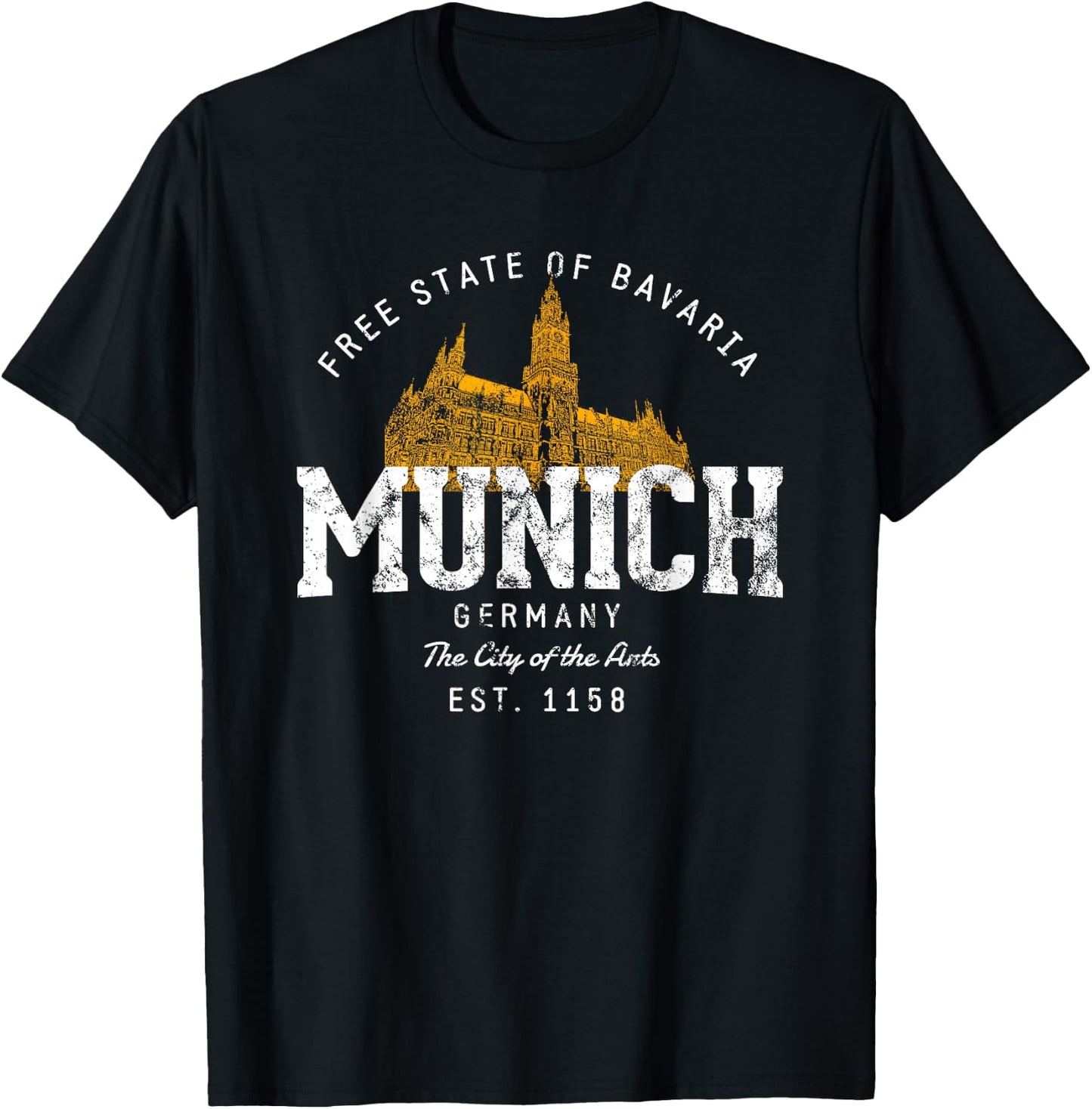 Germany Retro Munich Vintage T-Shirt - T-Shirt | Black