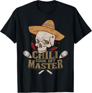 Chilli Cook Off Master Cooking Competition Team Chef Award T-Shirt - T-Shirt | Black
