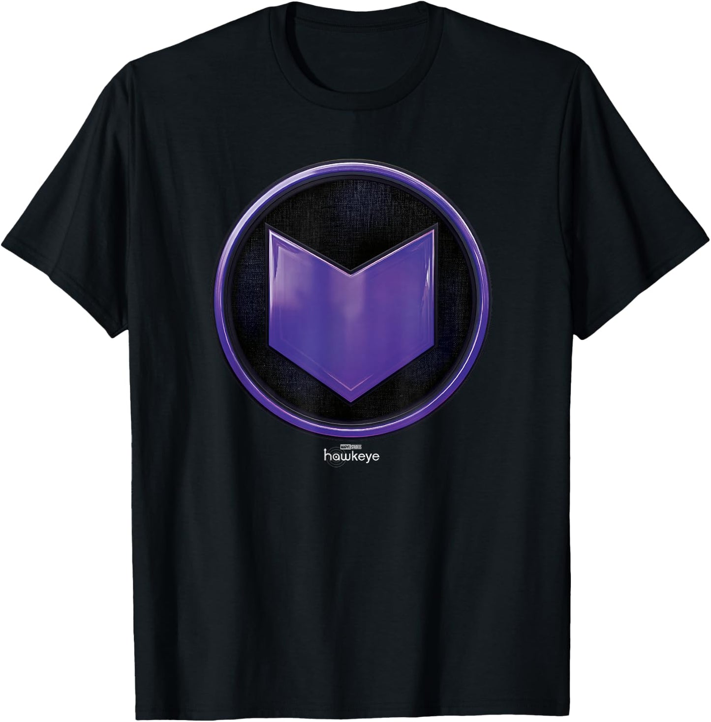 Marvel Hawkeye Arrow Badge Logo T-Shirt - T-Shirt | Black