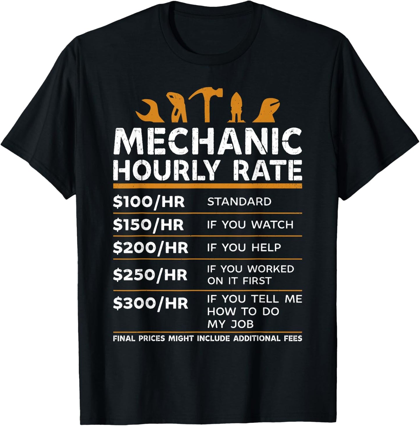 Mechanic hourly rate T-Shirt - T-Shirt | Black