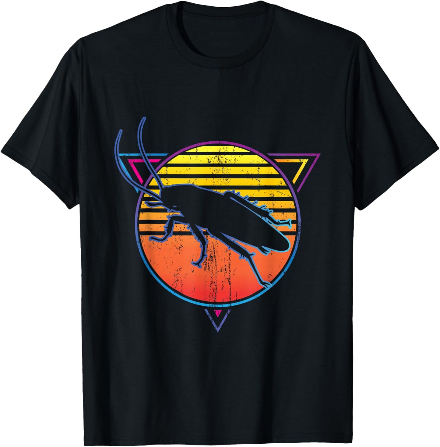 Retro Cockroach Entomologist T-Shirt - T-Shirt | Black