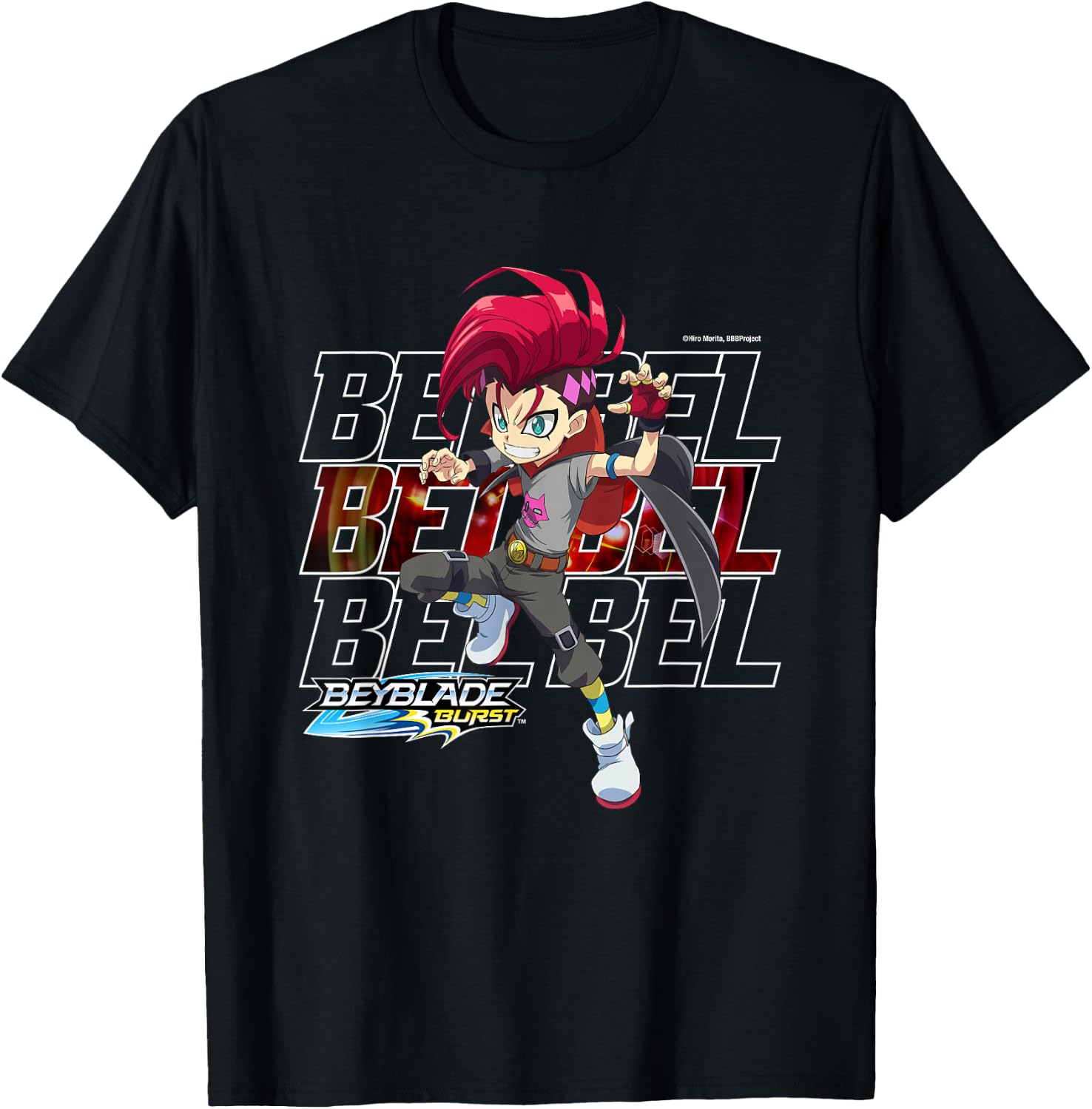 Beyblade Burst Quaddrive Bel T-Shirt - T-Shirt | Black