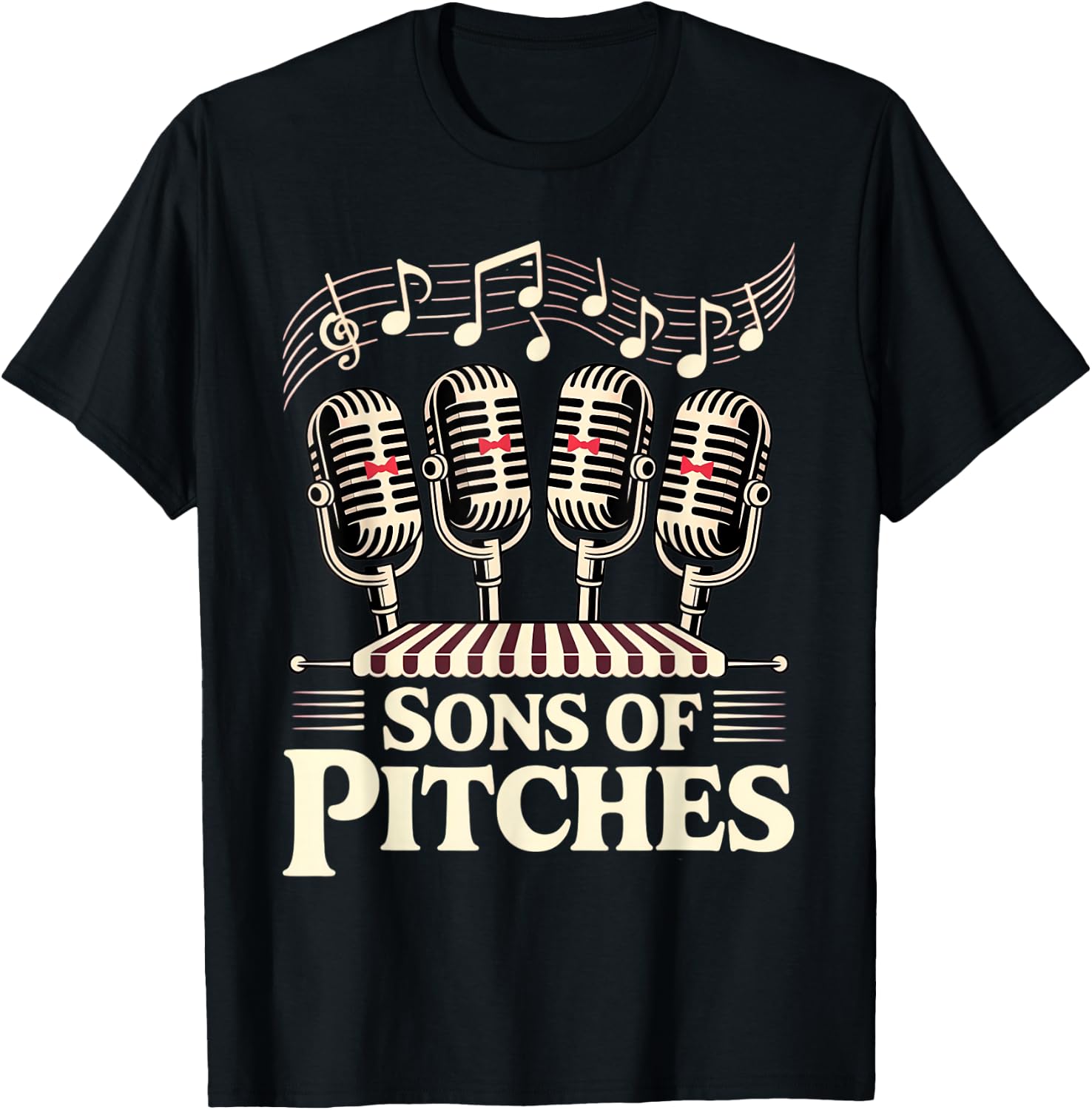 Barbershop Quartet T-Shirt - T-Shirt | Black