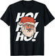 Merry Christmas Cool Santa Claus Ho! Ho! Ho! T-Shirt - T-Shirt | Black