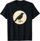 Colorful Retro Common Grackle Bird Design T-Shirt - T-Shirt | Black