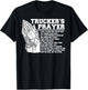 Trucker Truck Driver Trucker's Prayer God Faith Jesus T-Shirt - T-Shirt | Black