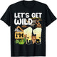 11 Year Old Zoo Birthday Safari Jungle Animal 11th B-day T-Shirt - T-Shirt | Black