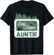 One Happy Auntie Camper 1St Birthday Camping Bear T-Shirt - T-Shirt | Black
