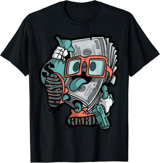 Hustle Hard Hip Hop T-Shirt - T-Shirt | Black