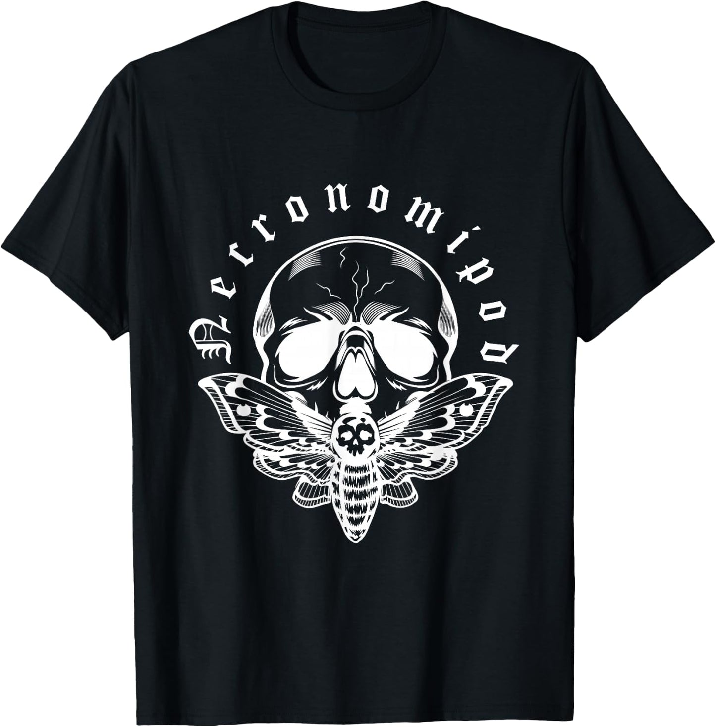Necronomipod Moth T-Shirt - T-Shirt | Black