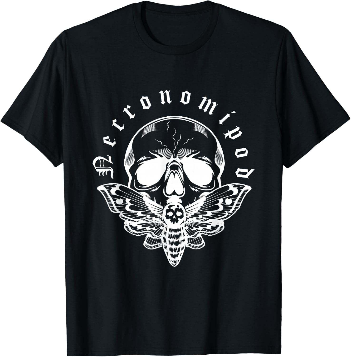 Necronomipod Moth T-Shirt - T-Shirt | Black