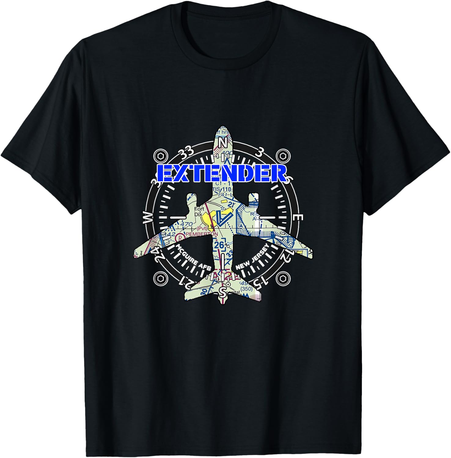 KC-10 Extender Jersey Sectional, McGuire AFB T-Shirt - T-Shirt | Black