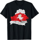 Belarus Pogonya White Red White Flag Protest Symbol T-Shirt - T-Shirt | Black
