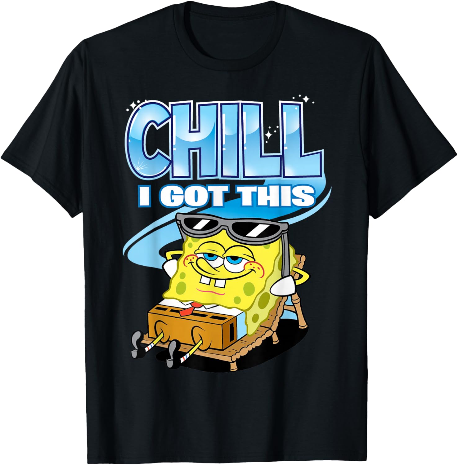 Spongebob Chill I Got This T-Shirt - T-Shirt | Black