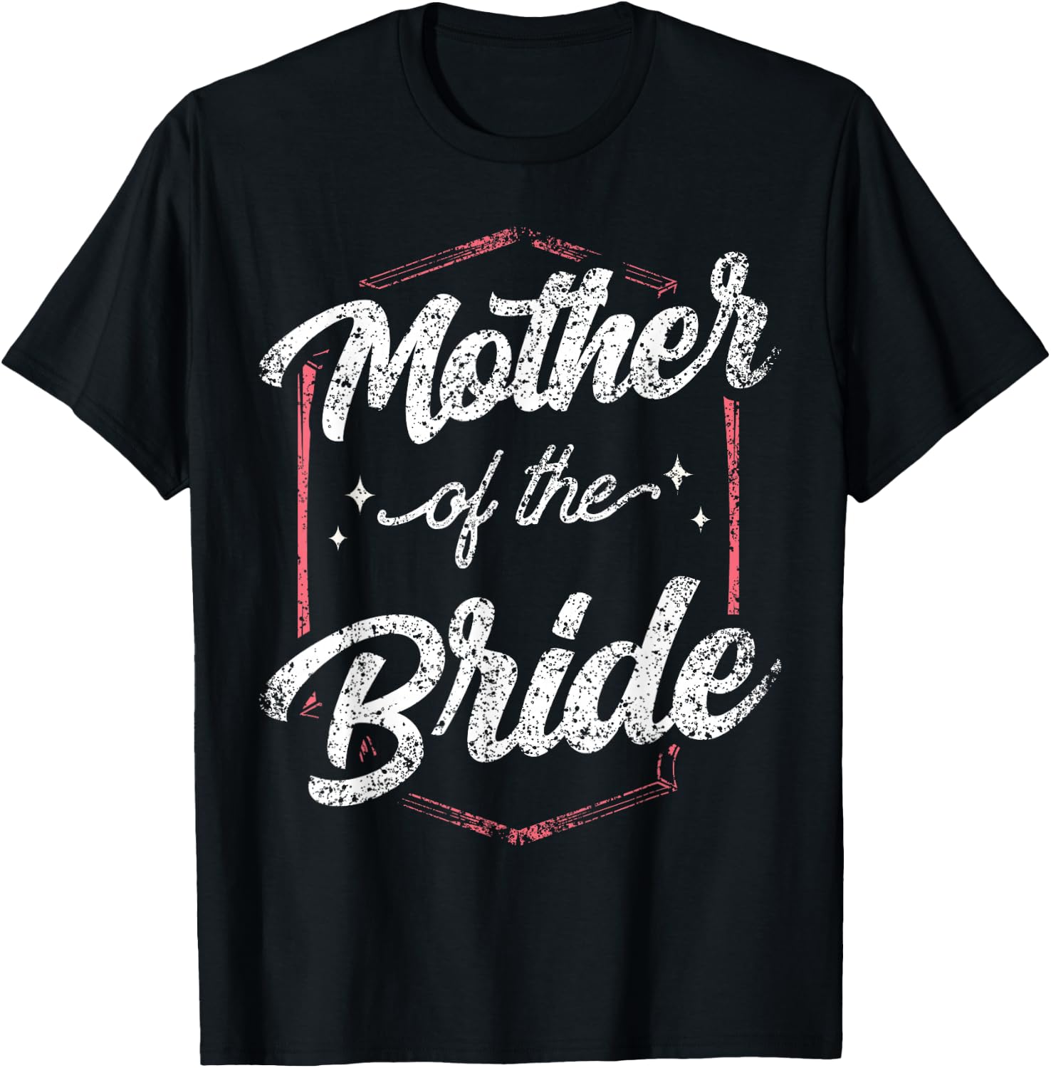 Mother Of The Bride Wedding Bachelorette Party Cute Mom T-Shirt - T-Shirt | Black