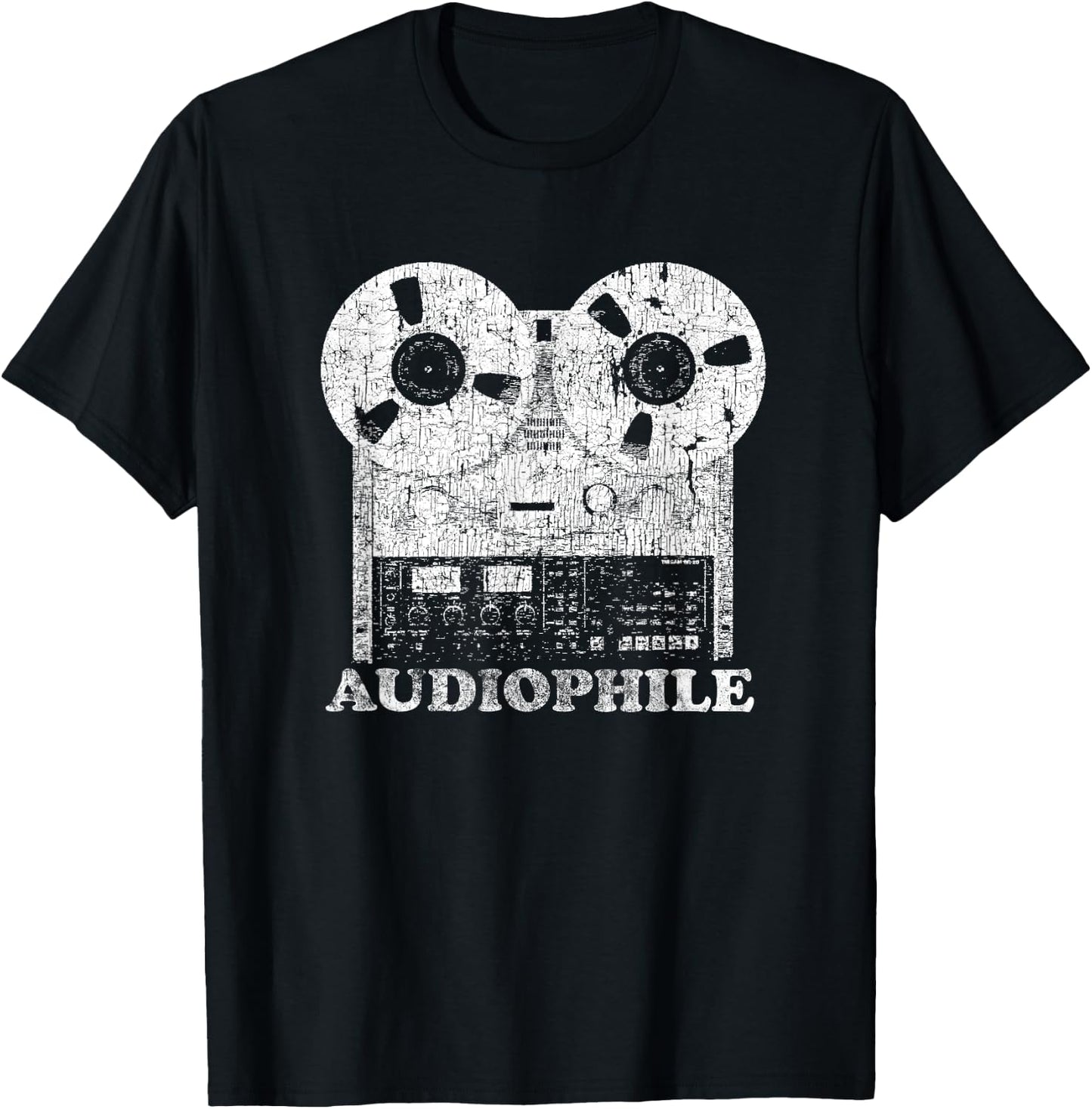 Audiophile Reel to Reel Tape T-Shirt - T-Shirt | Black