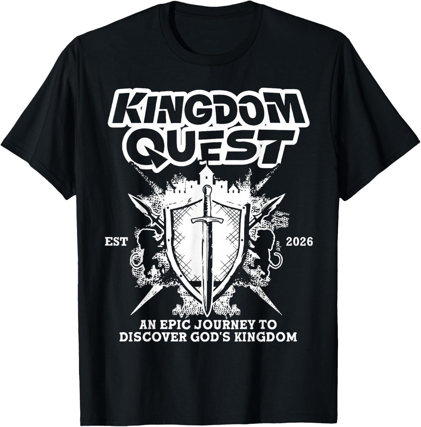 Kingdom Quest Vbs 2026 Vacation Bible School Church Camp T-Shirt - T-Shirt | Black